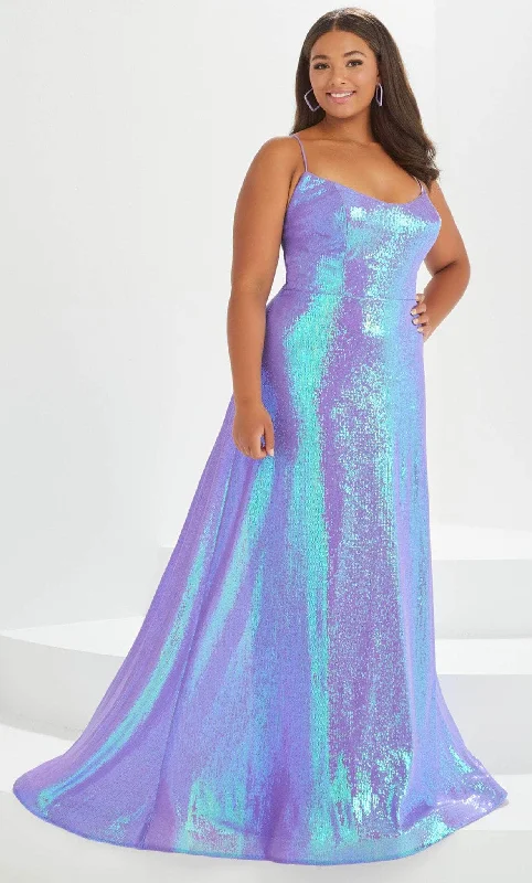 Women's Classic Outfit Tiffany Designs by Christina Wu 16043 - Sequined A-Line Prom Gown