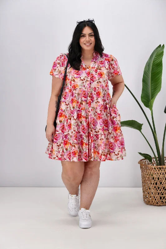 Women's Clothing For Everyday Wear Boho Australia Bertie Dress Pink Floral