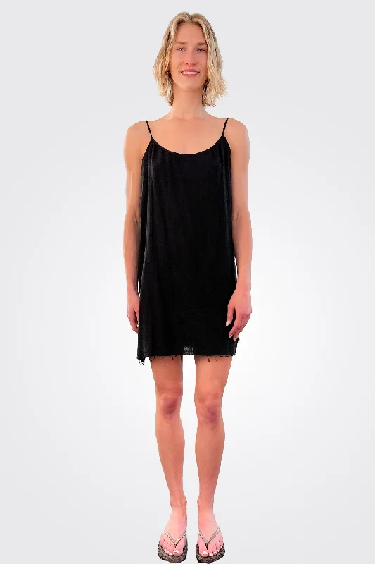 Women's Everyday Attire Back Synch Mini Dress - Black