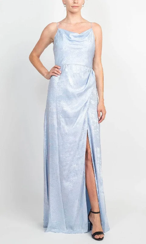 Casual Attire For Women Adrianna Papell AP1E208881 - Metallic Cowl Neck Evening Gown