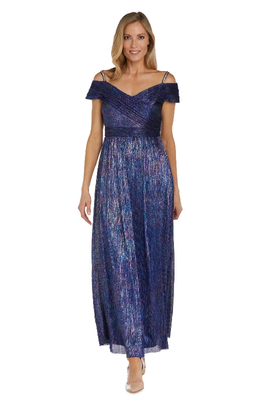 Women's Plus-Size Casual Outfit R&M Richards 9618 Long Sequins Formal Gown