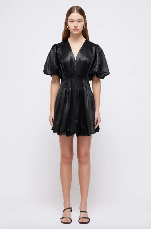 Women's Apparel Luisa Bubble Mini Dress - Black