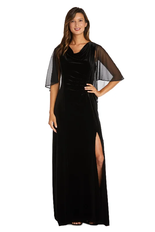 Timeless Women's Outfit R&M Richards 9111 Long Formal Velvet Gown