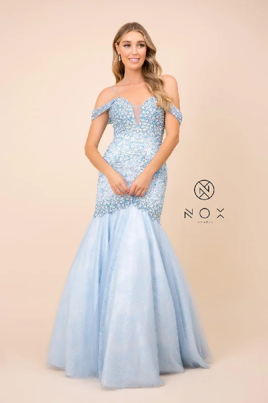 Fashionable Women's Clothing Long Prom Off The Shoulder Mermaid Gown