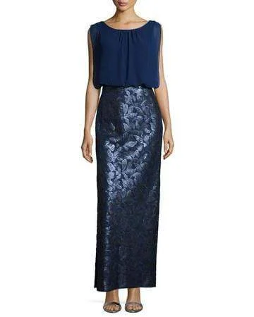 Stylish Clothes For Women Aidan Mattox - Embellished Bateau Sheath Gown 251704850 - 1 pc Navy In Size 14 Available