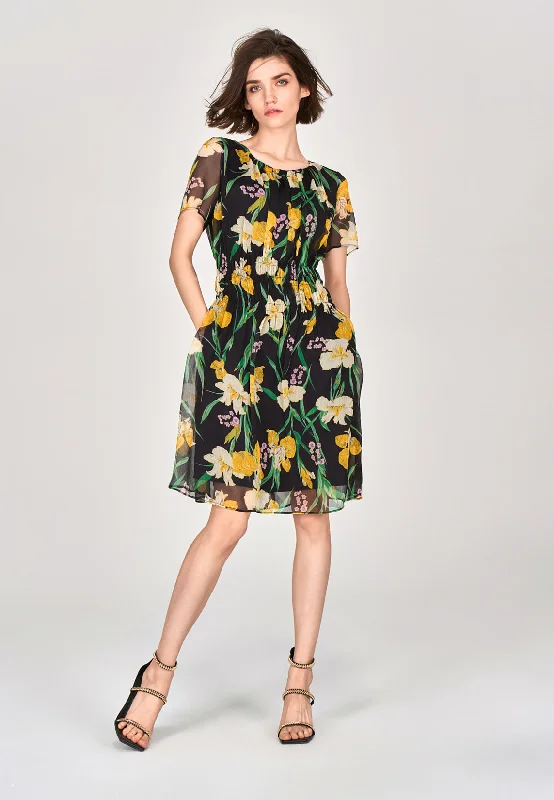 Women's Active Clothing Summer Floral Chiffon Dress