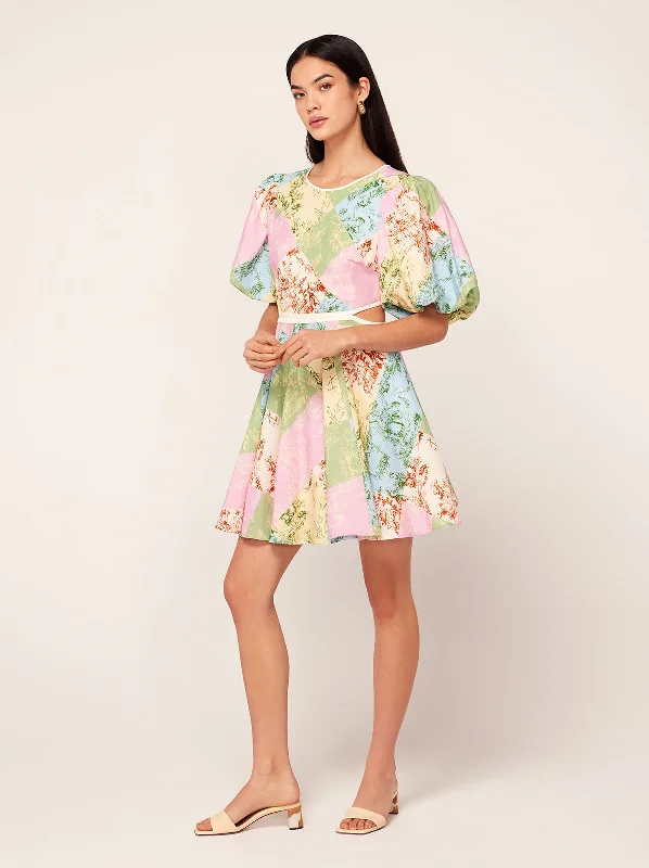 Women's Fashionable Clothing Sets Coco Patched Toile De Jouy Mini Dress