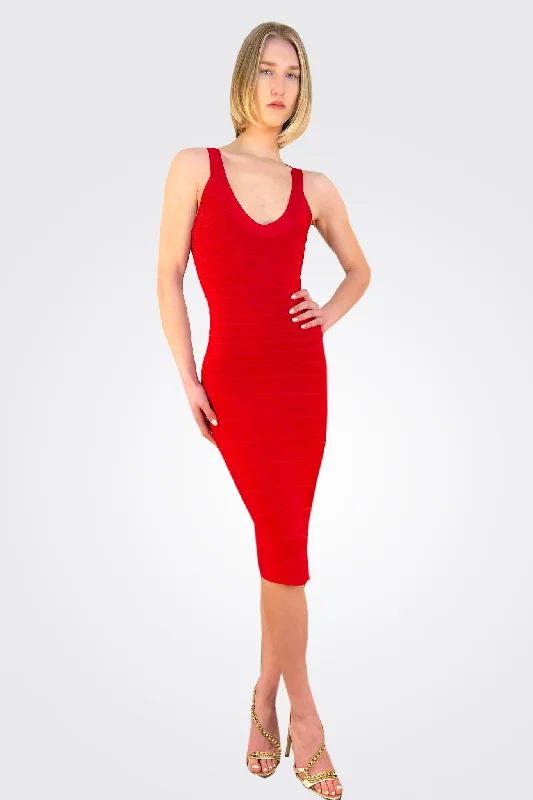 Women's Professional Apparel Sadie Bandage Mini Dress - Lipstick Red