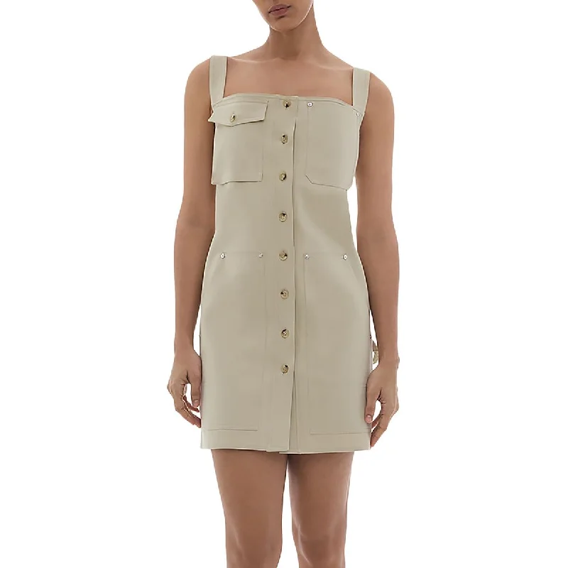 Women's Formal Clothes Helmut Lang Womens Utility Mini Overalls Utility Mini Dress