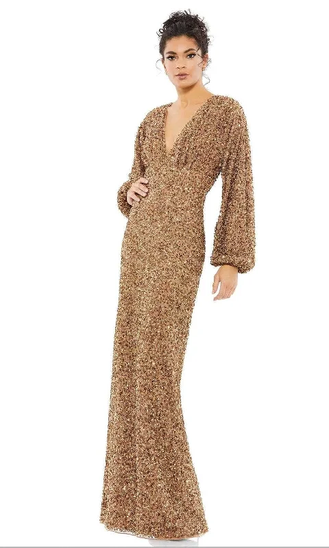 Affordable Women's Outfit Mac Duggal 10791 - Sequined V-Neck Formal Gown