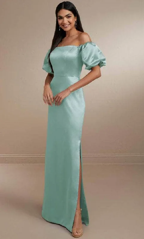 Women's Holiday Apparel Christina Wu Celebration 22163 - Off Shoulder Column Evening Gown