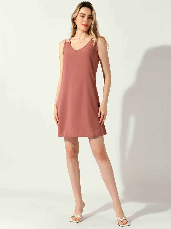 Women's High-Fashion Garments Summer Casual Loose Sleeveless Mini Dress Sundress