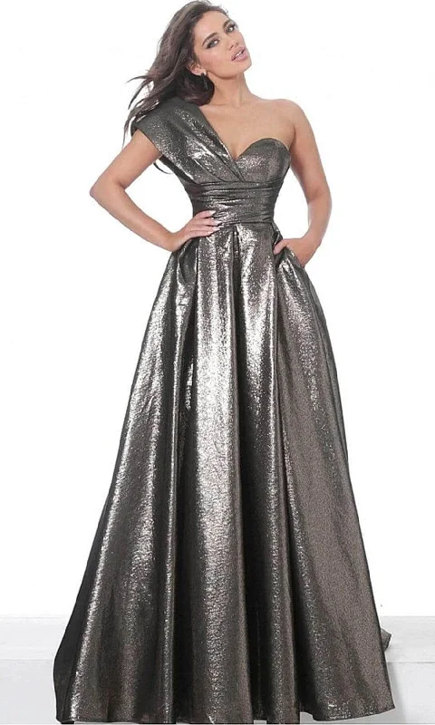 Women's Everyday Garments Jovani 04170SC - Metallic A-Line Evening Gown