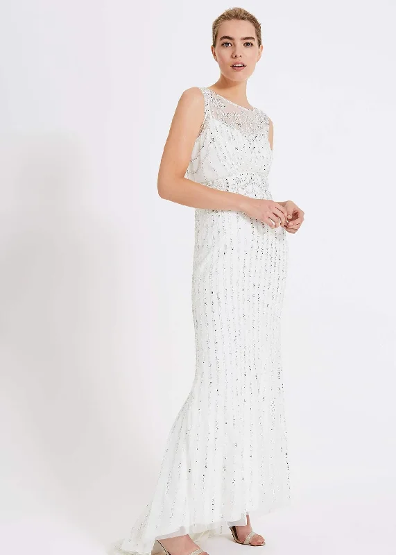 Women's Clothing Apparel Sets Milly Beaded Wedding Dress