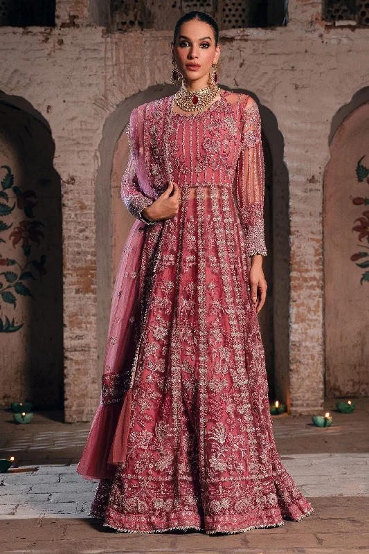 Women's Clothes And Apparel Sets Luxury Shocking Pink Embroidered Pakistani Wedding Dress Pishwas Style