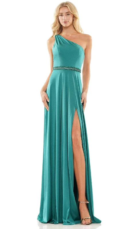 Women's Transitional Clothes Colors Dress 2879 - One Sleeve A-Line Prom Gown