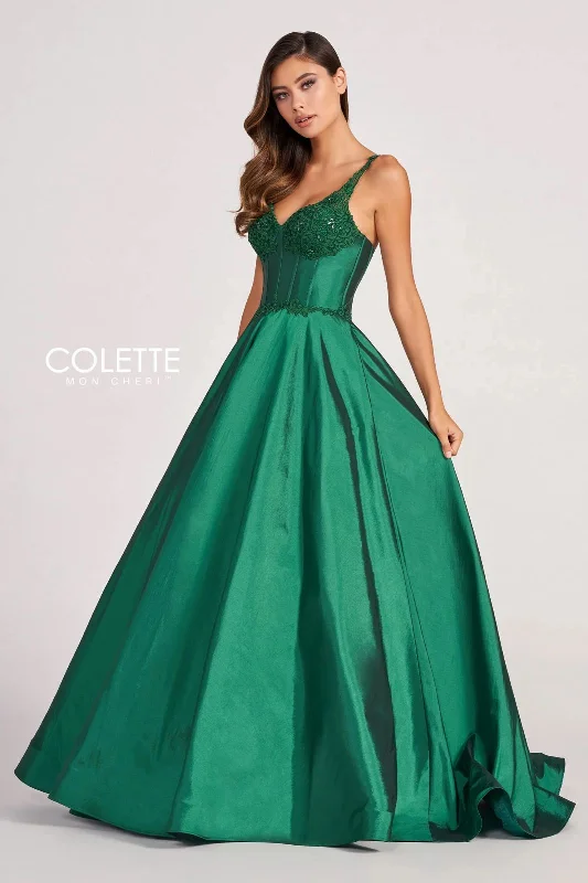 Comfortable Women's Attire Colette CL2032 Beaded Prom Long Applique Formal Ball Gown