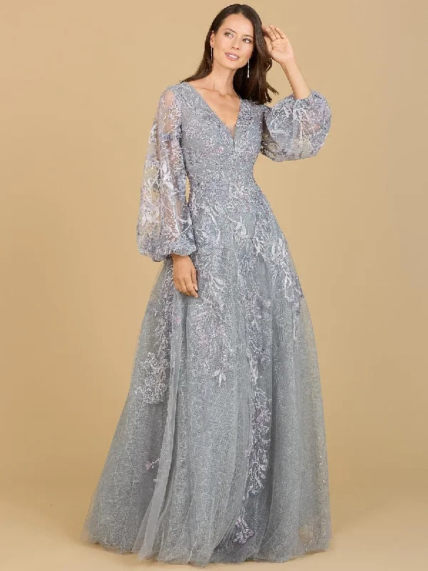 Women's Everyday Clothes Lara Dresses 29195 Long Ballon Sleeve Evening Gown