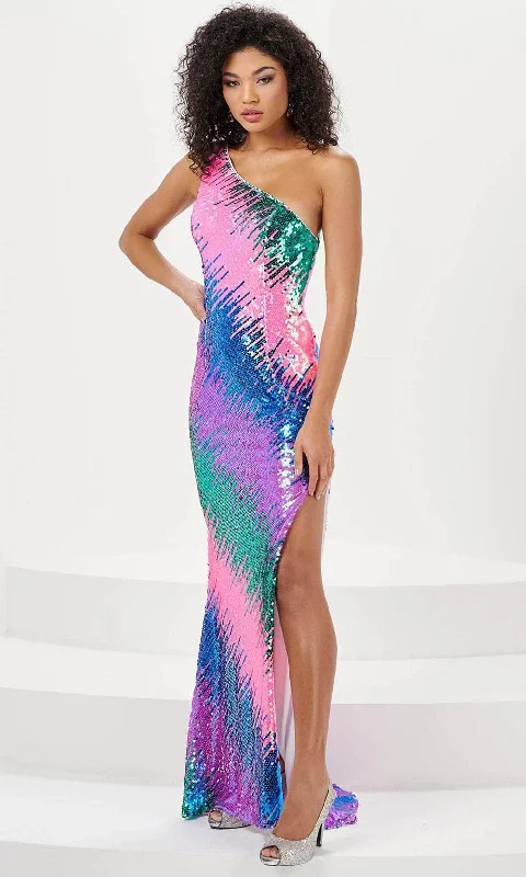 Elegant Clothing For Women Panoply 14184 - Rainbow Sequin Evening Gown