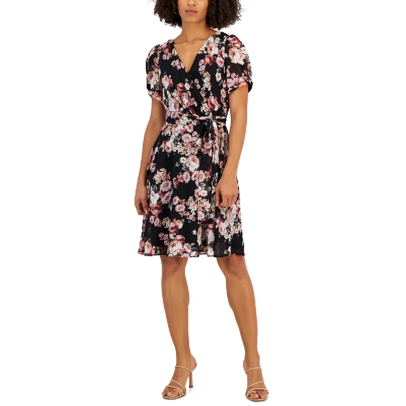 Sustainable Women's Apparel Connected Apparel Womens Petites Wedding Guest Above-Knee Shift Dress