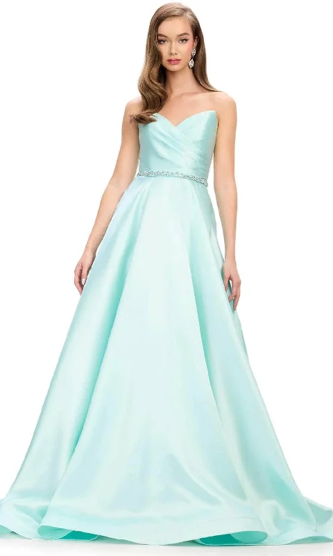 Women's Seasonal Garments Ashley Lauren 11773 - Sweetheart Jeweled Belt Evening Gown