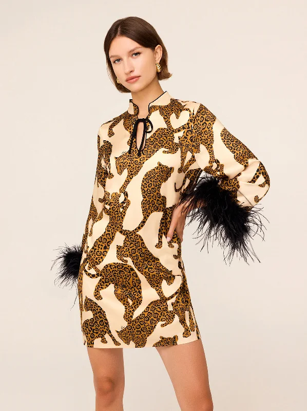 Women's Casual Wear Clothing Carlotta Leopards Print Mini Dress