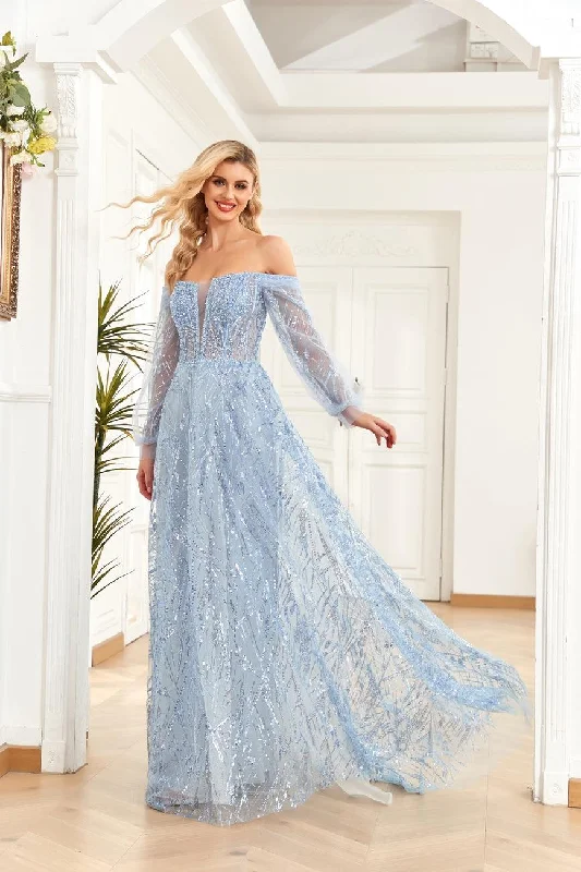 Elegant Clothing For Women High Couture NR2271 Prom Long Off Shoulder Ball Gown