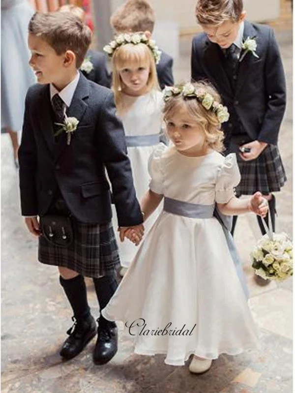 Women's Clothing Outfit Set Princess Flower Girl Dresses, A-line Little Girl Wedding Dresses