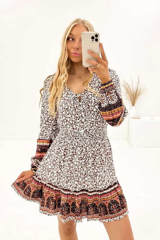 Women's Everyday Attire Honey Floral Shirt Dress Print