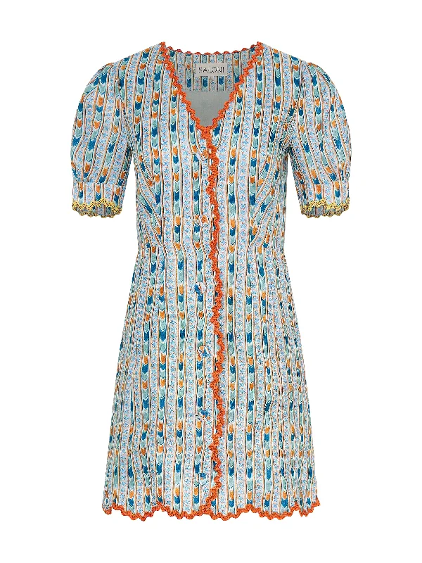 Women's Casual Apparel Marlee Dress in Faience Floral Cloud