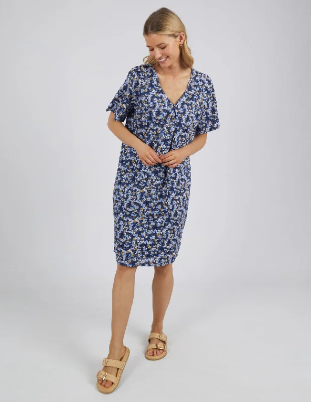 Women's Plus-Size Attire Foxwood Eva Dress Floral Blue