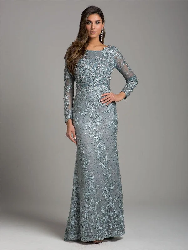 Classic Women's Clothing Styles Lara Dresses 29924 Long Sleeve Embellished Evening Gown