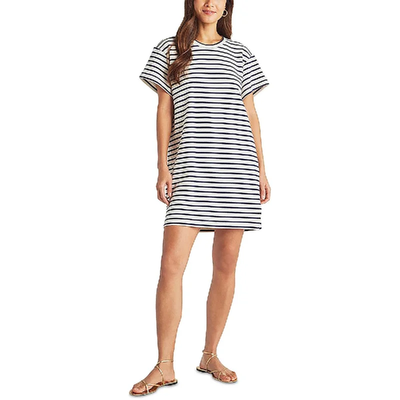 Casual Chic Women's Clothes Splendid Womens Striped Cotton Mini Dress