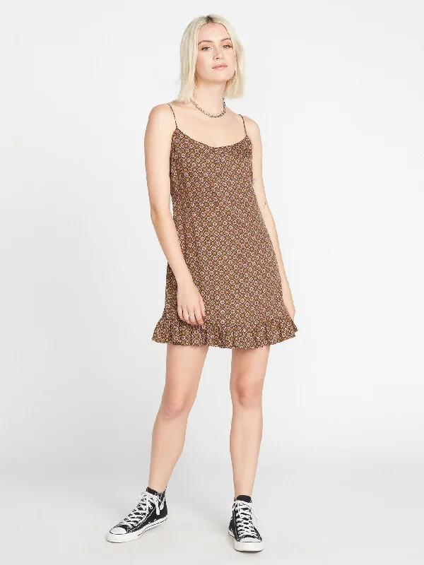 Affordable Women's Apparel Beachnut Mini Dress - Espresso