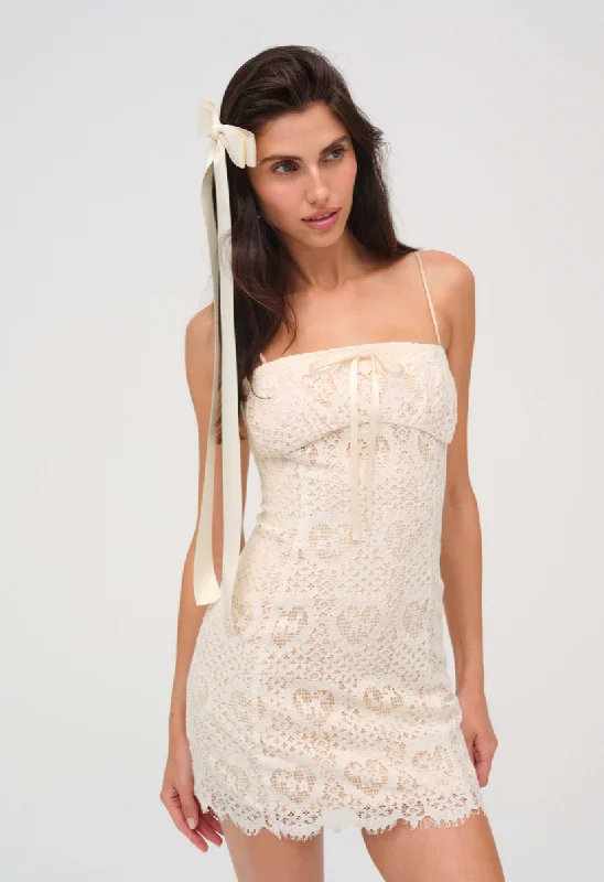 Women's Transitional Clothes Claire Lace Mini Dress by For Love and Lemons