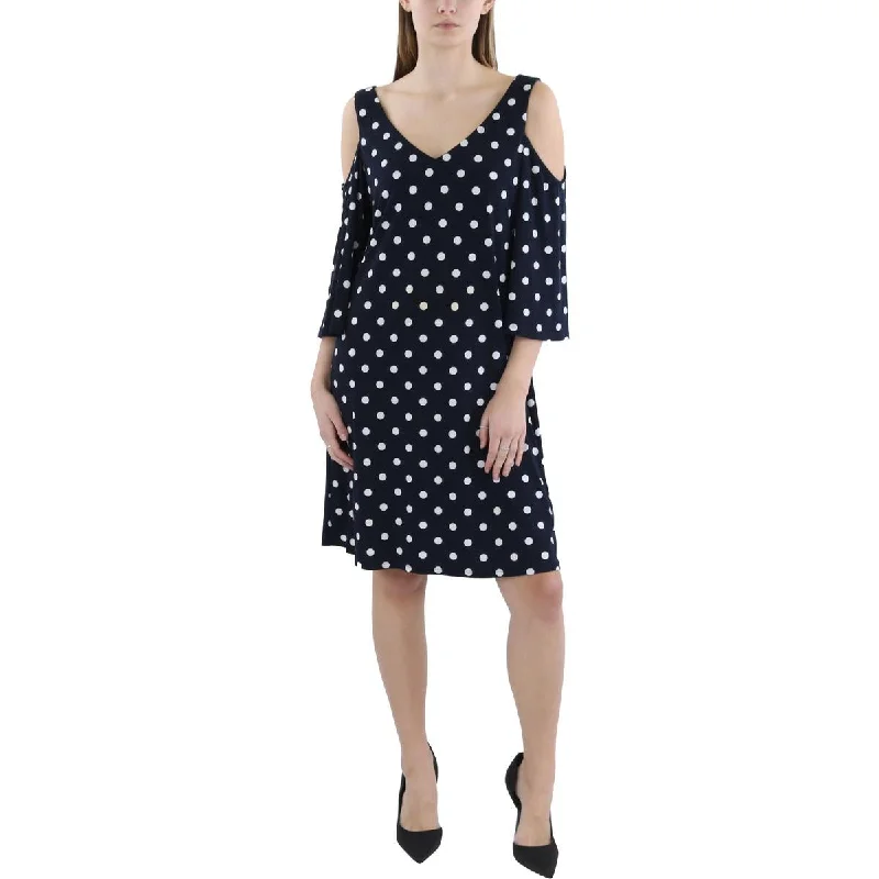 Comfortable Women's Clothes Karl Lagerfeld Paris Womens Polka Dot  Mini Dress