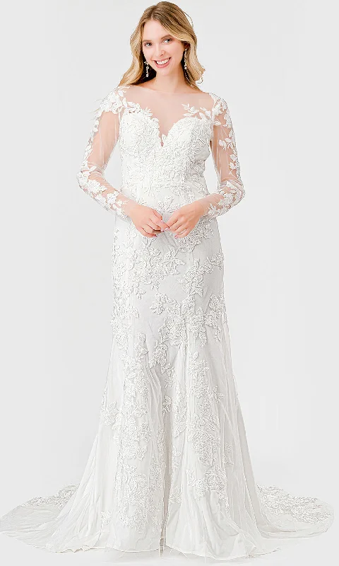 Women's Apparel And Garments Aspeed Design MS0030 - Embroidered Mermaid Wedding Gown