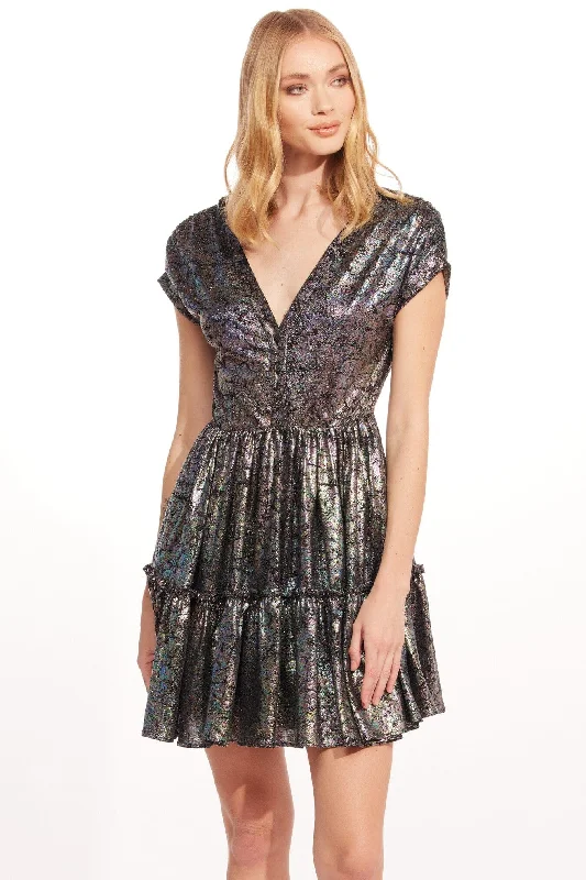 Women's Elegant Evening Outfit Ulani Mini Dress - Pyrite